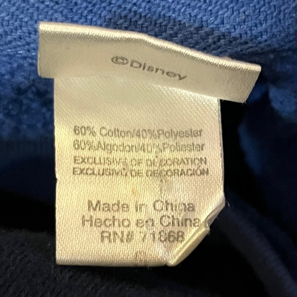 Disney Youth L? Sweatshirt Mickey Minnie Goofy Donald Blue Used - Picture 11 of 16